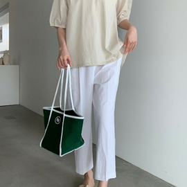 [GIRLS GOOB] Multi-purpose Daily Cavas Plain Shoulder Bag, Eco Bag, China OEM
